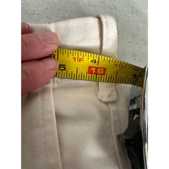 Monrow Cargo Utility Jogger Pants Womens M Cream Cotton Stretch Pockets B20 - Picture 6 of 7